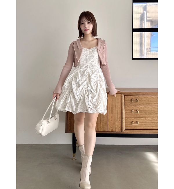 dazzlin「ギャザーリボンミニワンピース」|ワンピース|