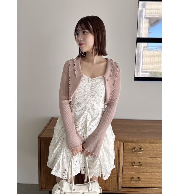 dazzlin「ギャザーリボンミニワンピース」|ワンピース|