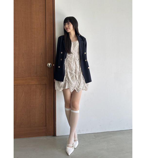 dazzlin「ギャザーリボンミニワンピース」|ワンピース|