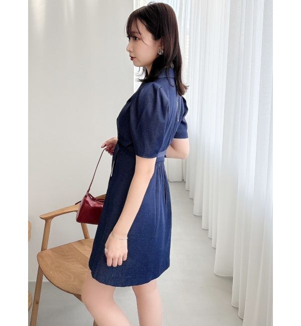 dazzlin「ストライプツイードミニワンピース」|ワンピース|