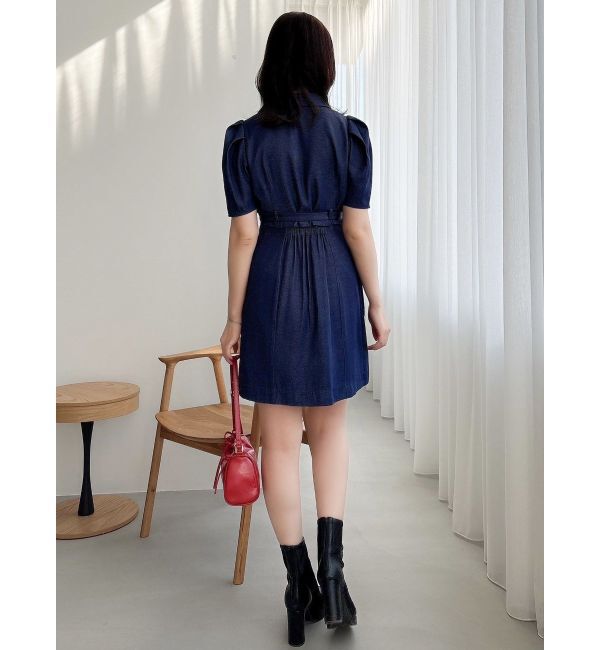 dazzlin「ストライプツイードミニワンピース」|ワンピース|