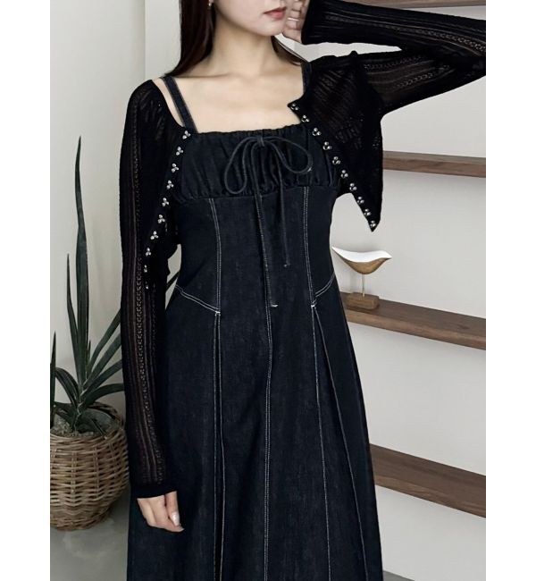 dazzlin「スイッチングステッチジャンスカ」|ワンピース|