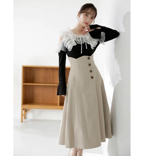 dazzlin「サイドプリーツトレンチコルセットスカート」|スカート|