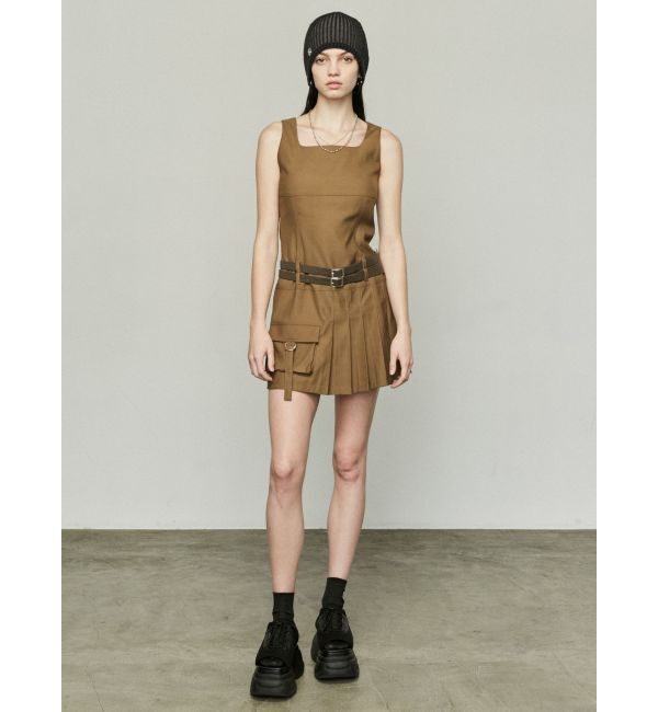 EMODA「ダブルベルトミニワンピース」|ワンピース|