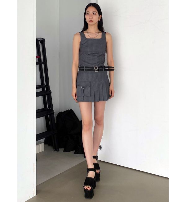 EMODA「ダブルベルトミニワンピース」|ワンピース|