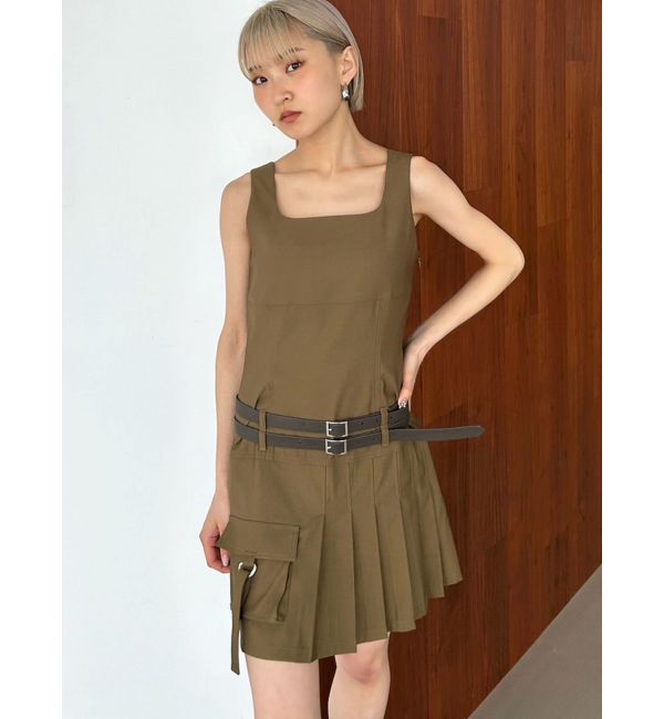 EMODA「ダブルベルトミニワンピース」|ワンピース|