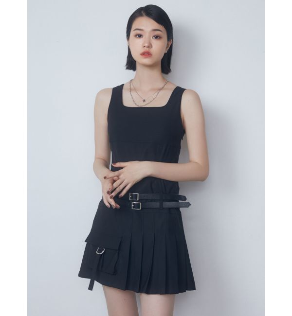 EMODA「ダブルベルトミニワンピース」|ワンピース|