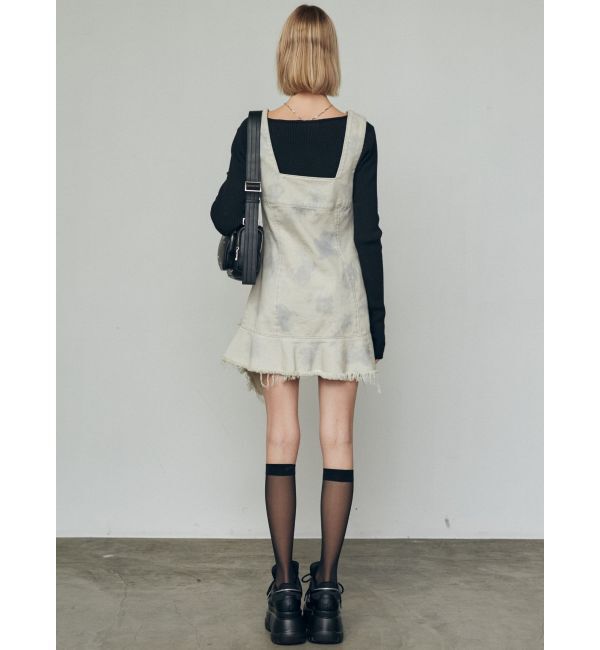 EMODA「アシンメトリーデニムミニワンピース」|ワンピース|