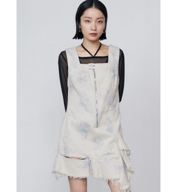 EMODA「アシンメトリーデニムミニワンピース」|ワンピース|