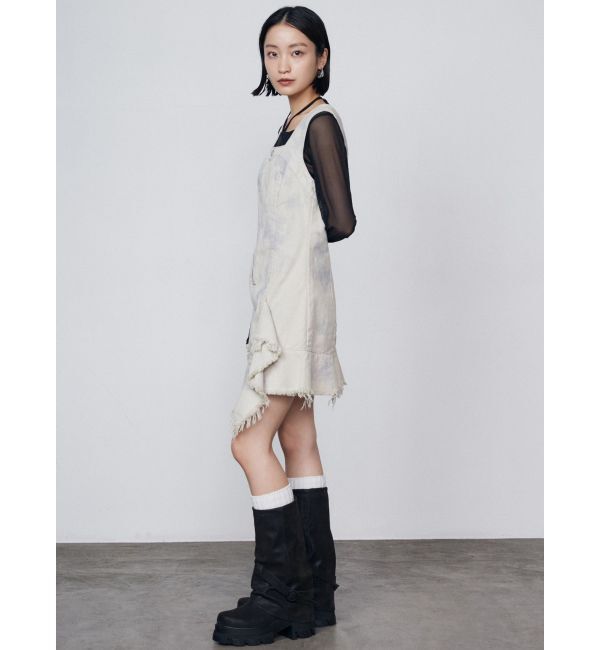 EMODA「アシンメトリーデニムミニワンピース」|ワンピース|