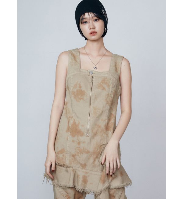 EMODA「アシンメトリーデニムミニワンピース」|ワンピース|