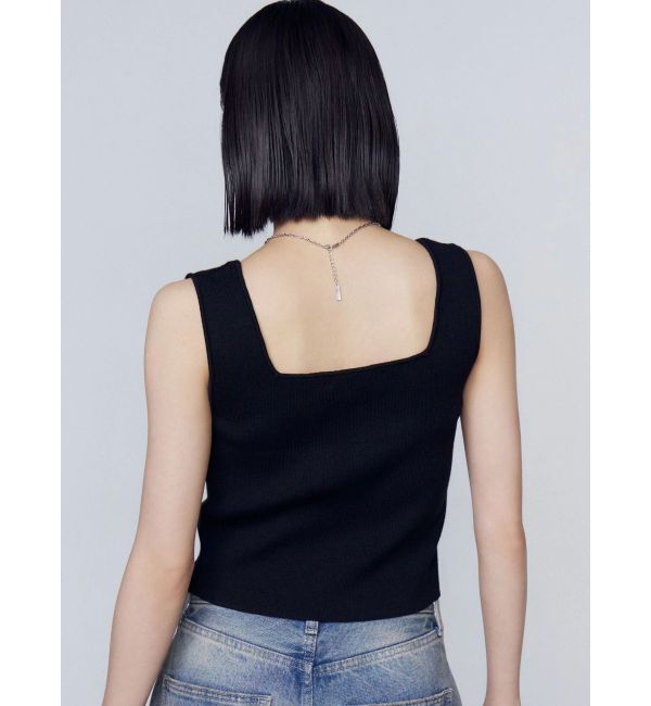 EMODA「ストーンロゴニットタンクトップ」|Tシャツ・カットソー|