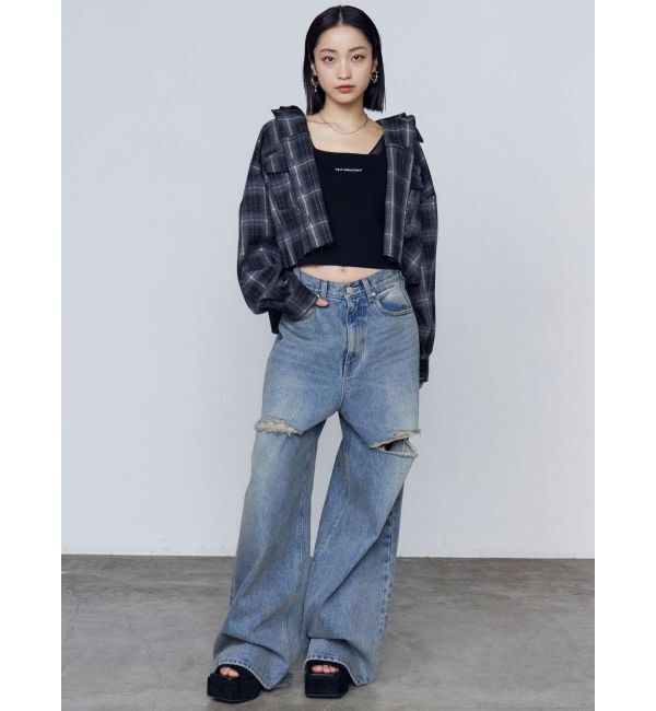 EMODA「ストーンロゴニットタンクトップ」|Tシャツ・カットソー|