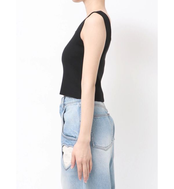 EMODA「ストーンロゴニットタンクトップ」|Tシャツ・カットソー|