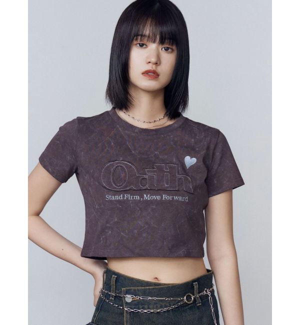 EMODA「ロゴパッチミニマルTシャツ」|Tシャツ・カットソー|