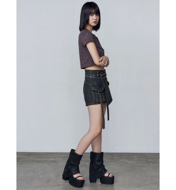 EMODA「ロゴパッチミニマルTシャツ」|Tシャツ・カットソー|