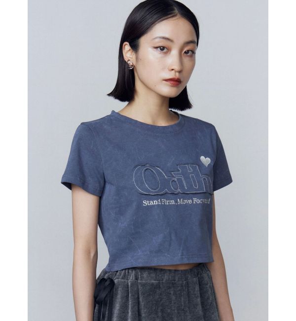 EMODA「ロゴパッチミニマルTシャツ」|Tシャツ・カットソー|