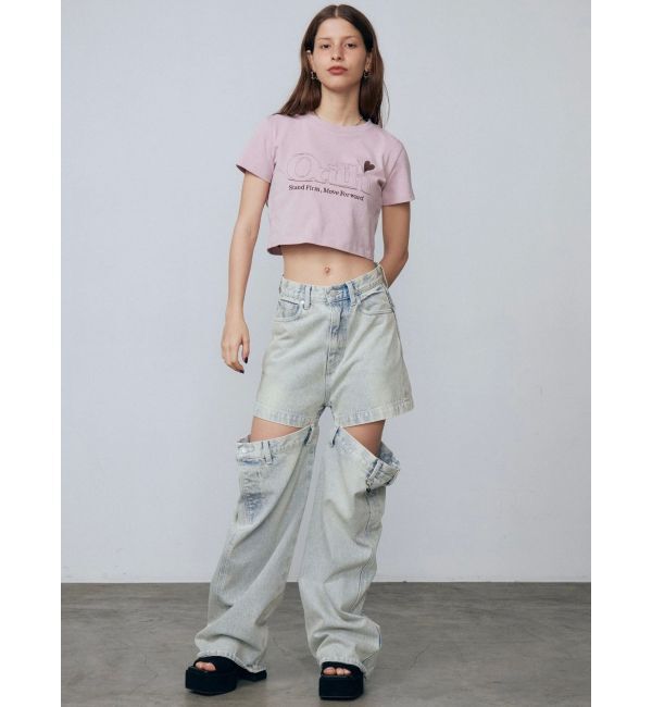 EMODA「ロゴパッチミニマルTシャツ」|Tシャツ・カットソー|