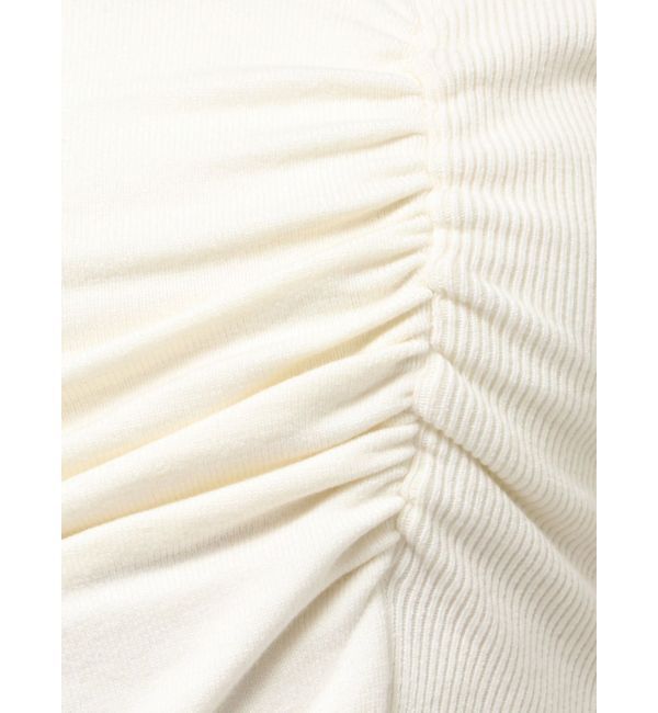 EMODA「チョーカーギャザーショートスリーブニット」|ニット・セーター|