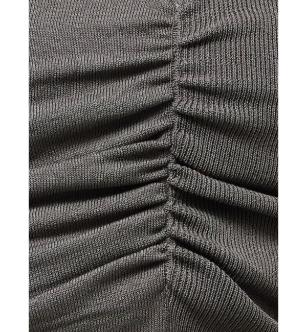 EMODA「チョーカーギャザーショートスリーブニット」|ニット・セーター|