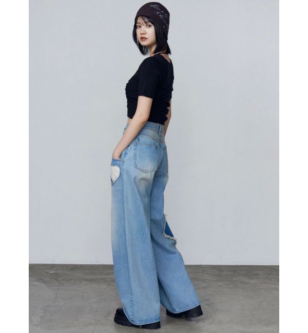 EMODA「チョーカーギャザーショートスリーブニット」|ニット・セーター|