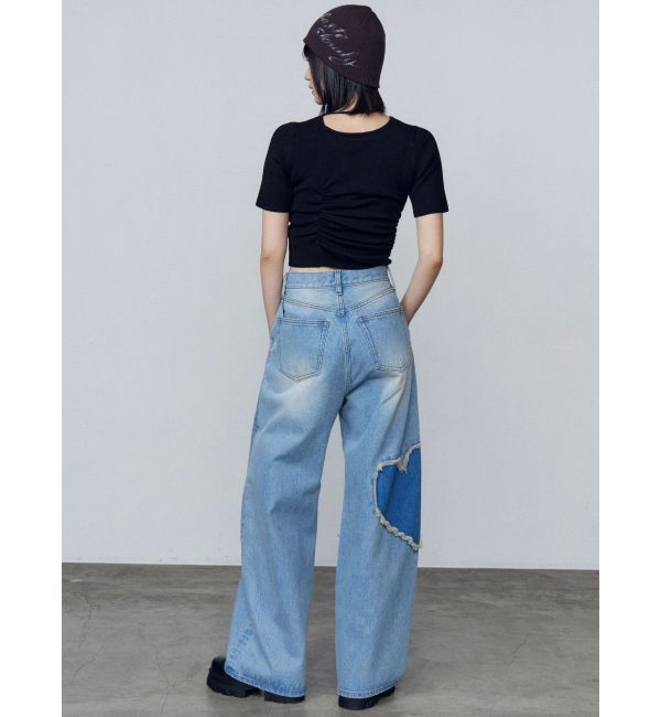 EMODA「チョーカーギャザーショートスリーブニット」|ニット・セーター|