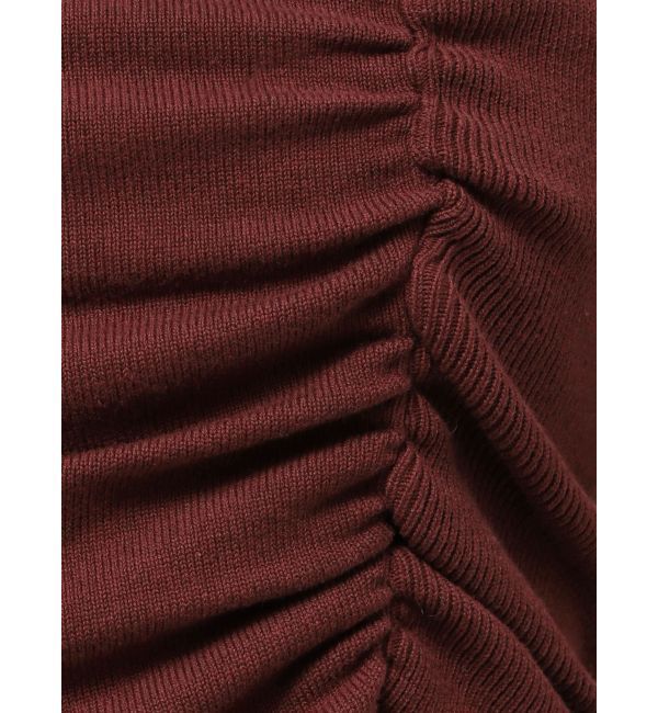 EMODA「チョーカーギャザーショートスリーブニット」|ニット・セーター|