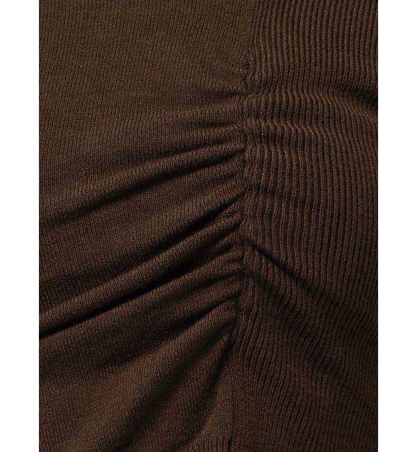 EMODA「チョーカーギャザーショートスリーブニット」|ニット・セーター|