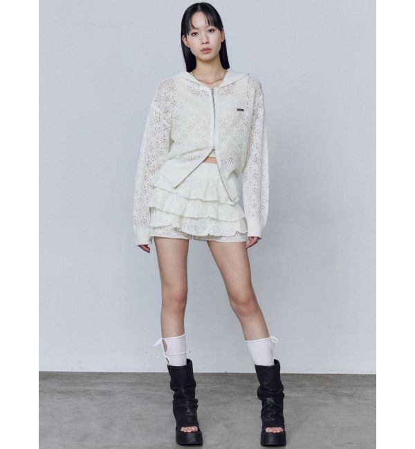 EMODA「シアーニットフーディ」|ニット・セーター|