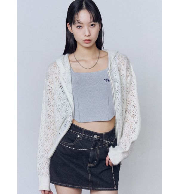 EMODA「シアーニットフーディ」|ニット・セーター|