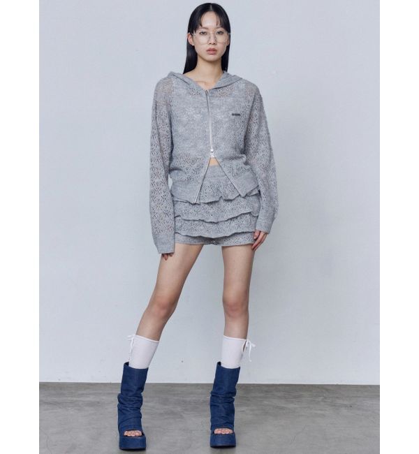 EMODA「シアーニットフーディ」|ニット・セーター|