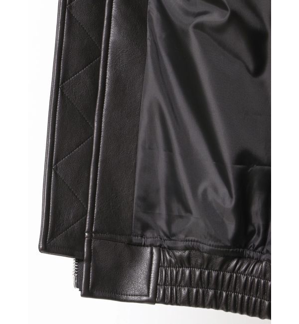 EMODA「フェイクレザーオーバーブルゾン」|ブルゾン・スタジャン|