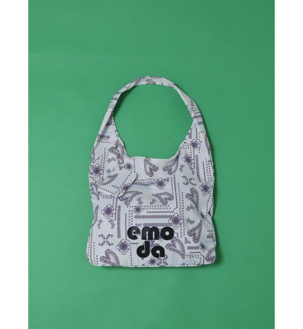 EMODA「ワイドチャームトートバッグ」|トートバッグ|ホワイト