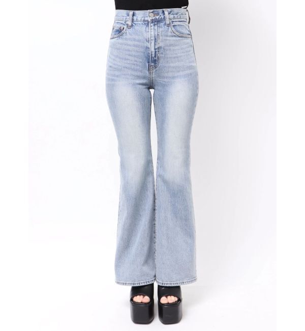 EMODA「ミニマルジャストウエストフレアデニム」|デニム|
