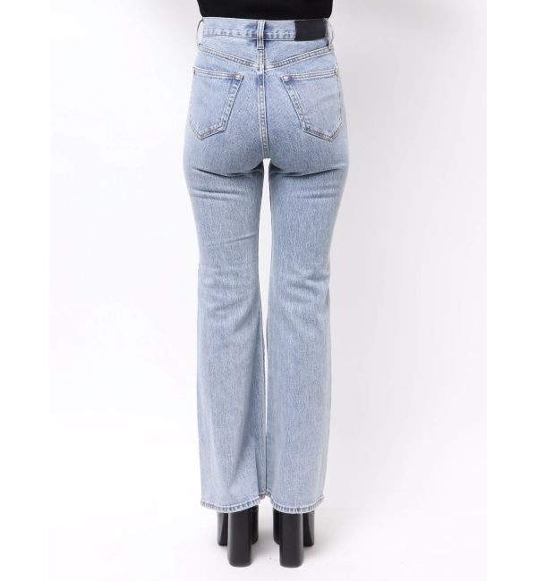 EMODA「ミニマルジャストウエストフレアデニム」|デニム|