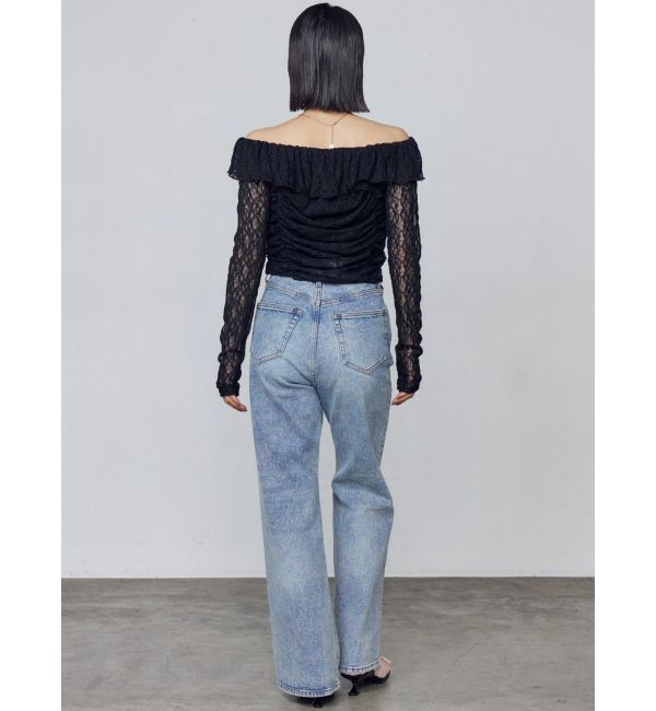 EMODA「ミニマルジャストウエストフレアデニム」|デニム|