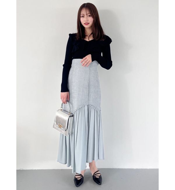 MERCURYDUO「ポインテッドストラップミュール」|パンプス|