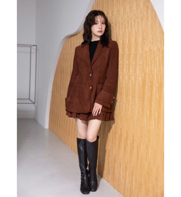 MERCURYDUO「フィットアンドフレアジャケット」|テーラードジャケット|