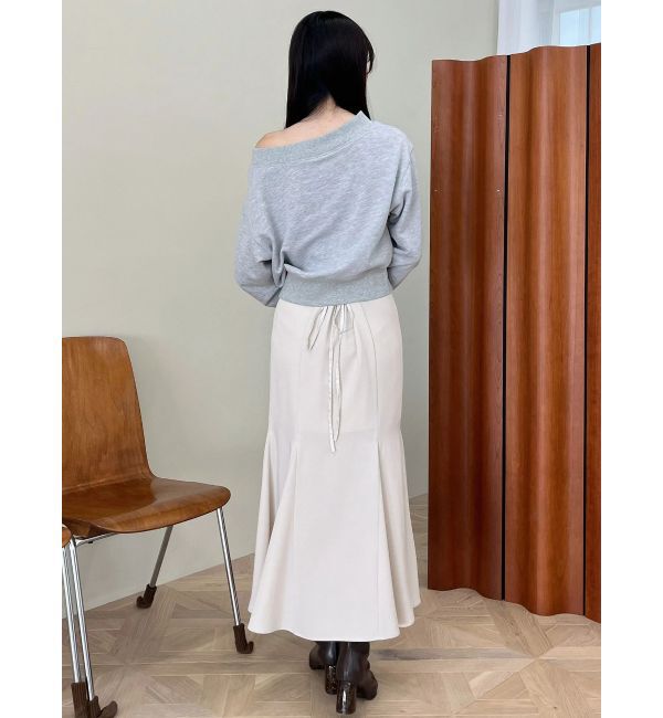 MERCURYDUO「バックレースアップストレッチマーメイドスカート」|スカート|