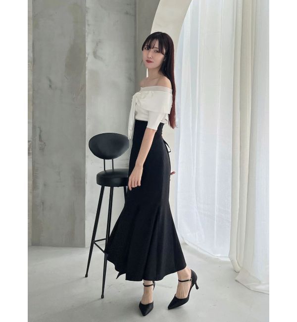 MERCURYDUO「バックレースアップストレッチマーメイドスカート」|スカート|