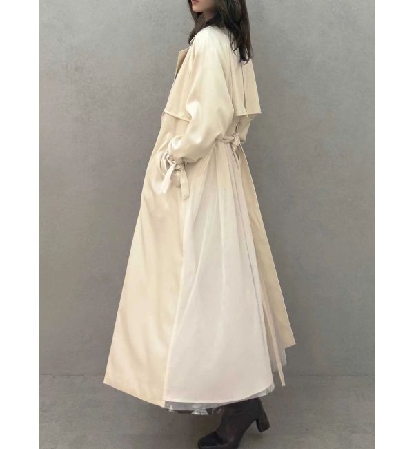 MERCURYDUO「バックチュールトレンチコート」|トレンチコート|