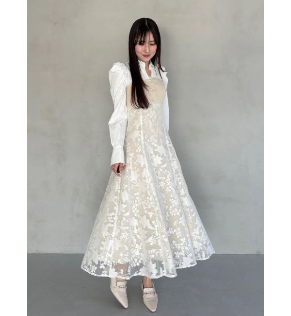 MERCURYDUO「アシメビスチェドッキングパワショルシャツワンピース」|ワンピース|