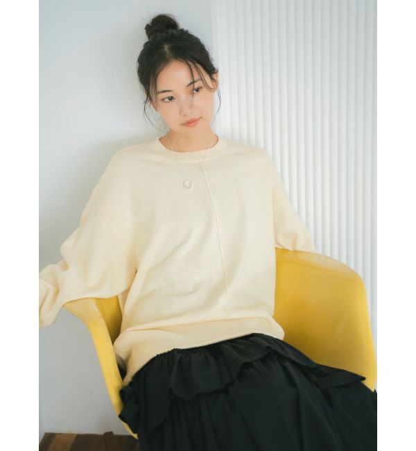 Ungrid「ミニループヤーンルーズニット」|ニット・セーター|