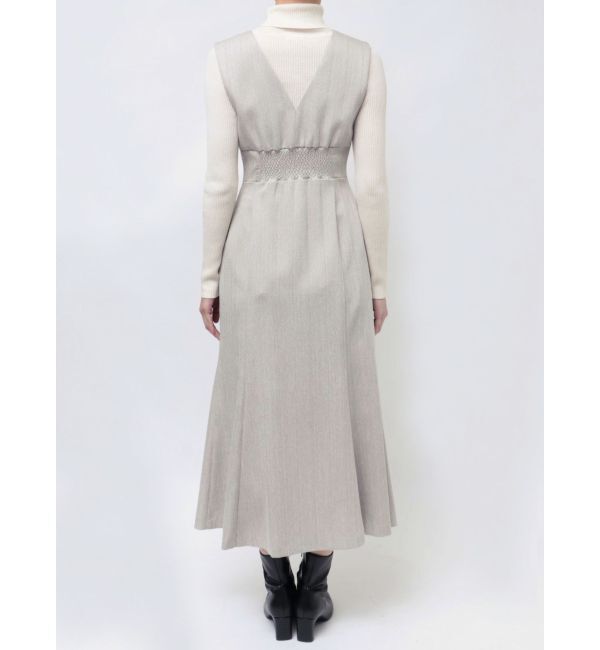 LAGUNAMOON「ヘリンボーンツイードジャンパースカート」|ワンピース|