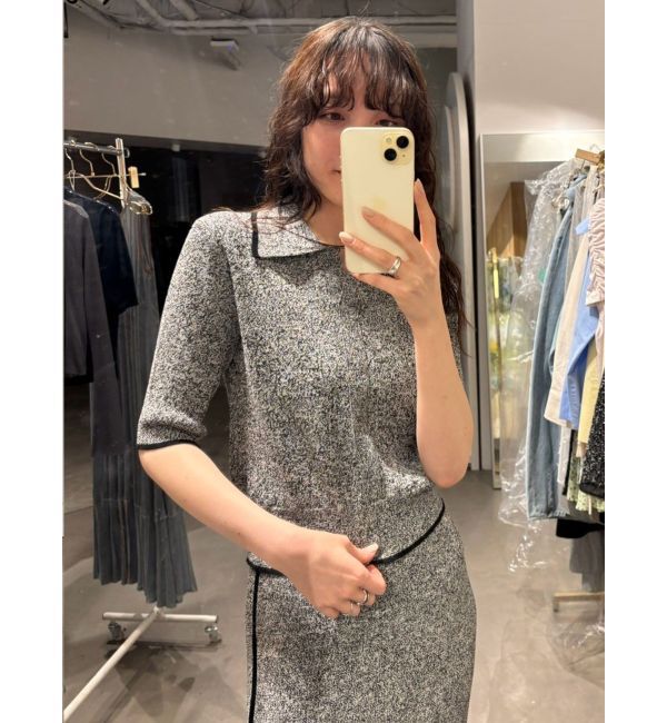 LAGUNAMOON「【追加生産】ポロニットプル&times;スカートセットアップ」|ワンピース|