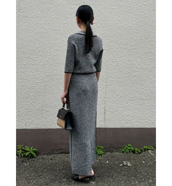 LAGUNAMOON「【追加生産】ポロニットプル&times;スカートセットアップ」|ワンピース|