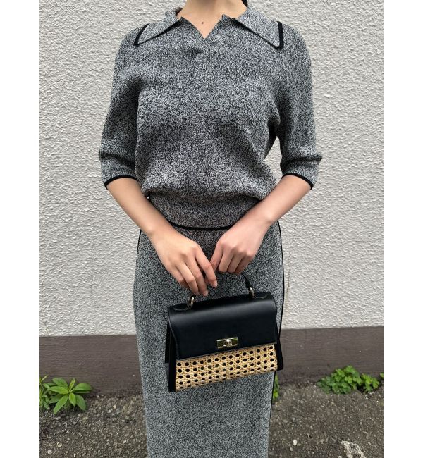 LAGUNAMOON「【追加生産】ポロニットプル&times;スカートセットアップ」|ワンピース|