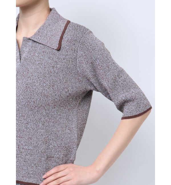 LAGUNAMOON「【追加生産】ポロニットプル&times;スカートセットアップ」|ワンピース|