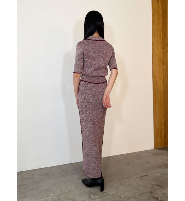 LAGUNAMOON「【追加生産】ポロニットプル&times;スカートセットアップ」|ワンピース|