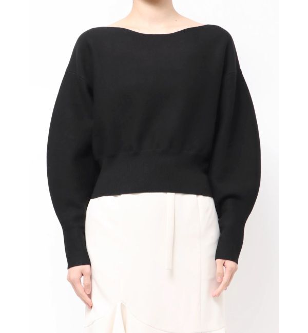 LAGUNAMOON「ウエストリブボートネックニット」|ニット・セーター|